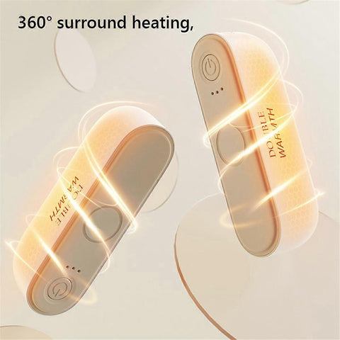 2-in-1 Split Hand Warmer - Mini Portable warmer, 3 Temperature Settings