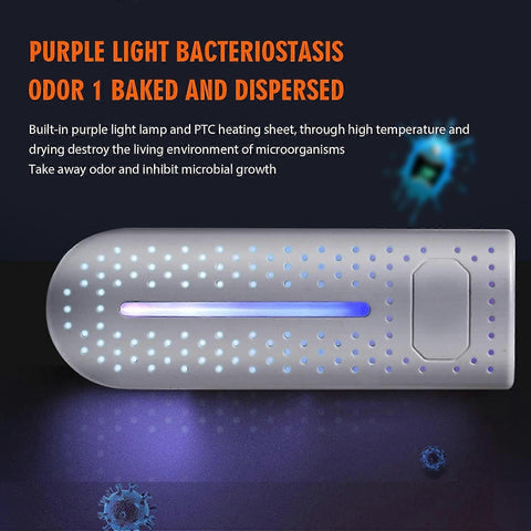 Portable 360° Electric Shoe Dryer - Antibacterial, Deodorizing