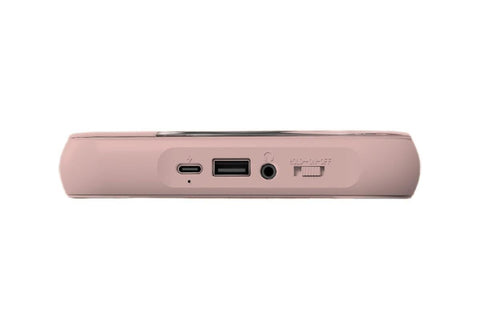 Portable CD Player Bluetooth 5.3 with HiFi Speakers Rechargeable Walkman Supports CD USB MP3 for Home - Pink