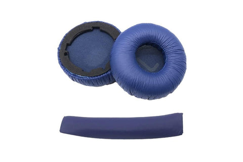 Ear Pads Cushion Cover Replacement Headband Replaceable Foam Headphone Cover for JBL Tune600BT T660NC T670NC Wireless Headphone Ear Pads Headphone Ear Pad Repair Parts -Blue