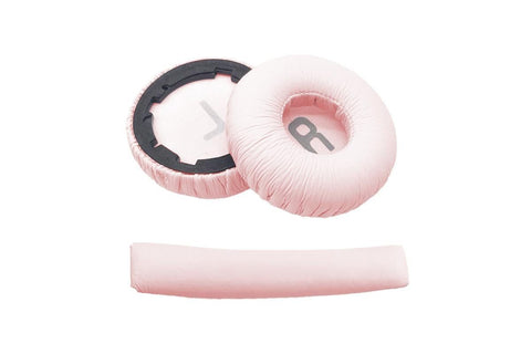 Ear Pads Cushion Cover Replacement Headband Replaceable Foam Headphone Cover for JBL Tune600BT T660NC T670NC Wireless Headphone Ear Pads Headphone Ear Pad Repair Parts -Pink