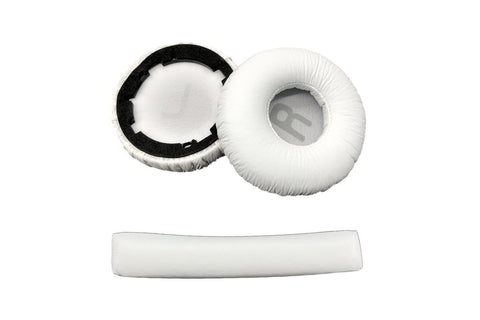Ear Pads Cushion Cover Replacement Headband Replaceable Foam Headphone Cover for JBL Tune600BT T660NC T670NC Wireless Headphone Ear Pads Headphone Ear Pad Repair Parts -White