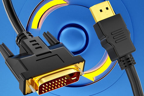 HDMI to DVI-D 24+1 Pin Digital Cable Lead for HDTV PS3 PS4 Switch 360 TV - 1.5m