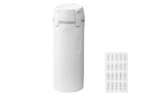4 in 1 Travel Dispenser with 30ml Travel Bottles Travel Bottles for Shampoo Lotion - White