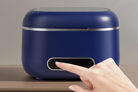Ultrasonic Retainer Cleaner Machine 50kHz Ultrasonic Dentures Cleaner for Night Guards Braces Aligner Toothbrush Jewelry and More - Beige