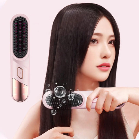 Cordless Hair Straightener and Curler 2 in 1 Mini Ceramic Flat Iron for Travel