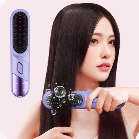 Cordless Hair Straightener and Curler 2 in 1 Mini Ceramic Flat Iron for Travel
