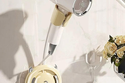 Hands-Free Hair Dryer Holder Adjustable Lazy Bracket -Yellow-silver
