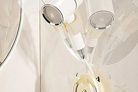 Hands-Free Hair Dryer Holder Adjustable Lazy Bracket -Yellow-silver