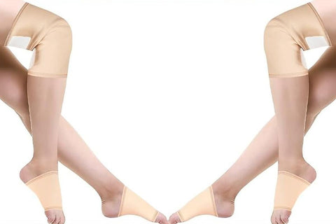 9Pcs Castor Oil Pack Kit Compress Reusable Wrap Belt Inflammation Toxin Remover Set -Nude