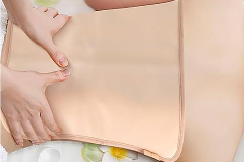 9Pcs Castor Oil Pack Kit Compress Reusable Wrap Belt Inflammation Toxin Remover Set -Nude