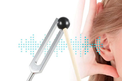 3Pcs Aluminum Tuning Forks Set 128Hz 256Hz 512Hz for Sound Healing Yoga Meditation - Silver