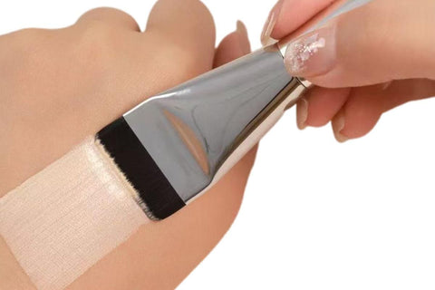 4 Pack Flat Foundation Brush Straight Head Makeup Brush for Liquid Foundation Face Mask