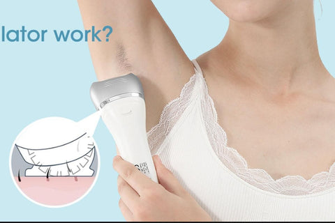 7 in 1 Epilator Hair Removal for Women Face Massage and Body Exfoliator
