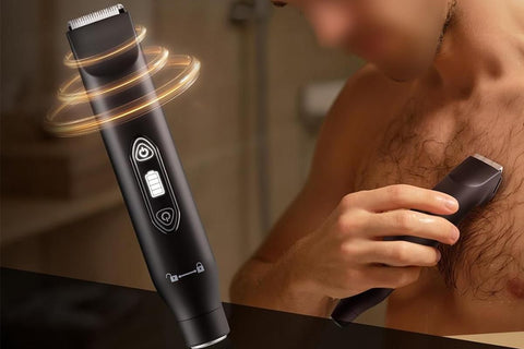 3-in-1 Electric Shaver Nose Hair Trimmer for Face Body Bikini Underarm and Legs - Black