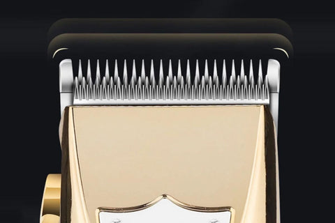 Cordless Hair Clippers for Men Trimmers Set and Barber Clippers for Haircut Beard Trimmer Kit with LCD Display Rechargeable -Gold