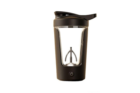 Electric Shaker Bottle USB Rechargeable Protein Mixer Cup Auto Blending Mug - White