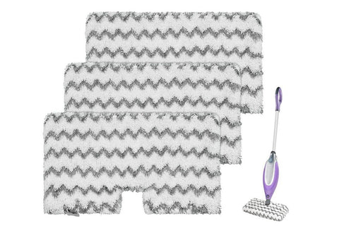 3 Pack Replacement Mop Pads for Shark Steam Pocket S3501 S3550 S3601 Washable