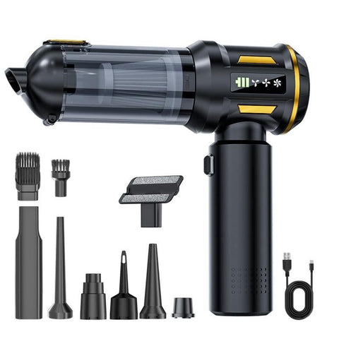 Cordless Handheld Car Vacuum Cleaner 4-in-1 Wireless Vacuum with Brushless Motor Mini Car Vaacuum Cleaner -Gold