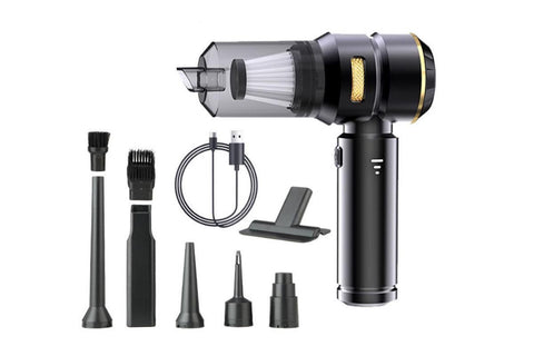 Cordless Handheld Car Vacuum Cleaner 10000Pa Strong Suction USB Rechargeable - Black