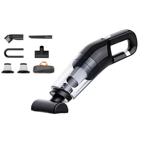 Cordless Handheld Car Vacuum Cleaner 10000Pa Strong Suction USB Rechargeable - Black