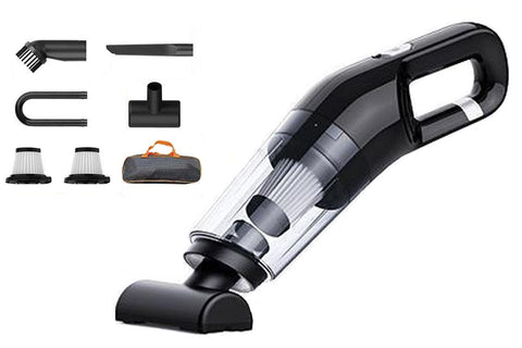Cordless Handheld Car Vacuum Cleaner 10000Pa Strong Suction USB Rechargeable - White