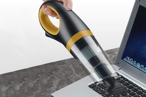 120W Cordless Car Vacuum Cleaner 9000Pa Handheld Portable Vacuum for Home Auto - Yellow