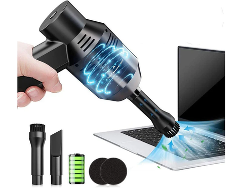 Handheld Car Vacuum Cleaner 4500Pa Vacuum Cleaner and Air Duster for Car Home Office