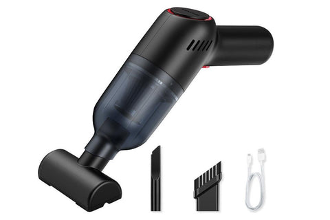 Handheld Car Vacuum Cleaner 9000Pa Rechargeable Portable Cordless Duster - Black
