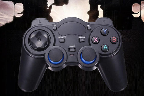 Wireless Gaming Controller for Android TV Box PC 2.4GHz Gamepad Joystick - Black