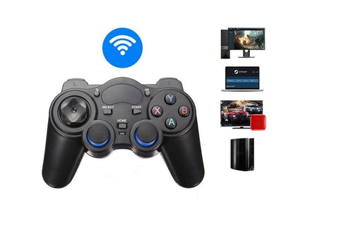 Wireless Gaming Controller for Android TV Box PC 2.4GHz Gamepad Joystick - Black