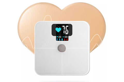 Smart Digital Bathroom Body Fat Scale 180KG Bluetooth Scales Weight for BMI Water -White