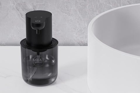 400ml Automatic Foaming Soap Dispenser 4 Level Touchless Foam Soap Dispenser -Black