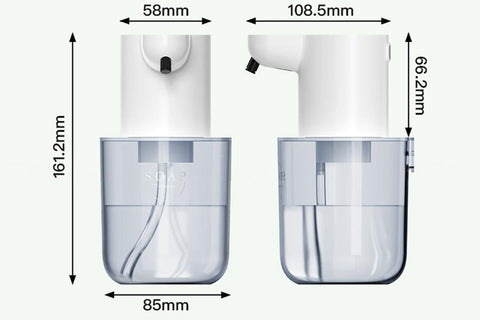 400ml Automatic Foaming Soap Dispenser 4 Level Touchless Foam Soap Dispenser -White