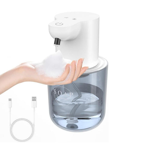 400ml Automatic Foaming Soap Dispenser 4 Level Touchless Foam Soap Dispenser -White