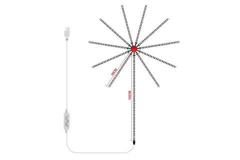 One App Control Launch Burst Effect Color Changing USB Smart Firework Led Strip Lights with Remote for Christmas Decor Bedroom
