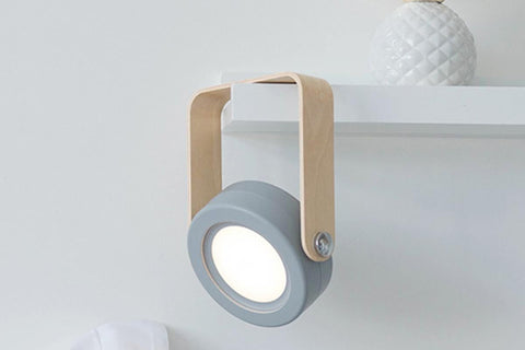 LED Desk Lamp for Office Home Wireless Reading Lamp Dimmable Foldable LED Night Light Portable Camping Flashlight Table Lamp -Grey