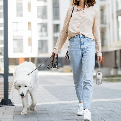 350ml Foldable Pet Dog Water Bottle Leak-proof Water Feeder for Travel Walking Hiking Grey