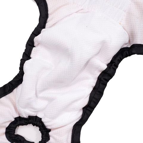 Washable Female Pet Nappy Diaper Dog Cat Physiological Pants Gray - XL