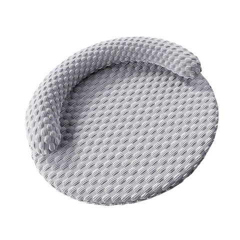 Washable Cooling Pet Bed with Removable Cover for Dogs & Cats - Dark Gray - L