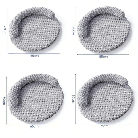 Washable Cooling Pet Bed with Removable Cover for Dogs & Cats - Dark Gray - XL