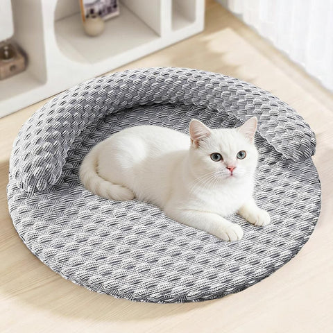 Washable Cooling Pet Bed with Removable Cover for Dogs & Cats - Dark Gray - XL
