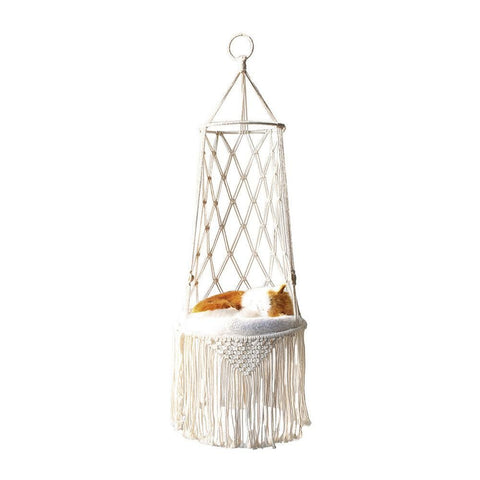 Pet Hammock Hanging Cat Bed Aerial Kitten Bed Sunny Window Seat Nest - S