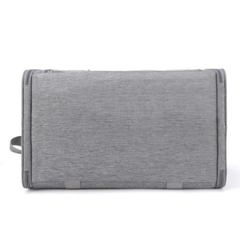 Foldable Travel Pet Carrier Bag Portable Cat Dog Kennel Bag Grey - L