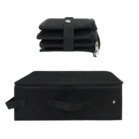 Portable Foldable Cat Travel Litter Box - Waterproof & Easy to Clean Black