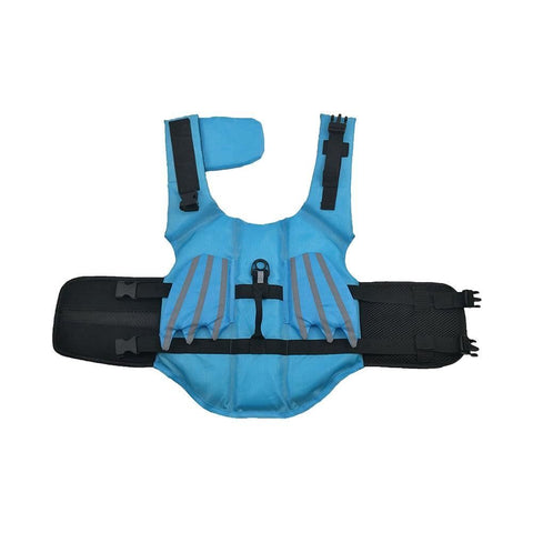 Dog Life Jacket Wings Pet Life Vest Adjustable Dog Flotation Swim Vest Blue - S