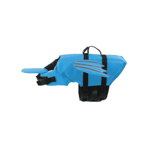 Dog Life Jacket Wings Pet Life Vest Adjustable Dog Flotation Swim Vest Blue - S