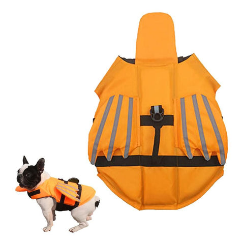 Dog Life Jacket Wings Pet Life Vest Adjustable Dog Flotation Swim Vest Blue - XL