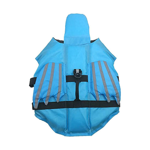 Dog Life Jacket Wings Pet Life Vest Adjustable Dog Flotation Swim Vest Blue - 2XL