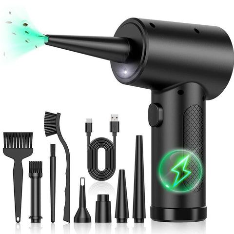 Cordless Electric Air Duster - 51000RPM Handheld Blower for PC Cleaning